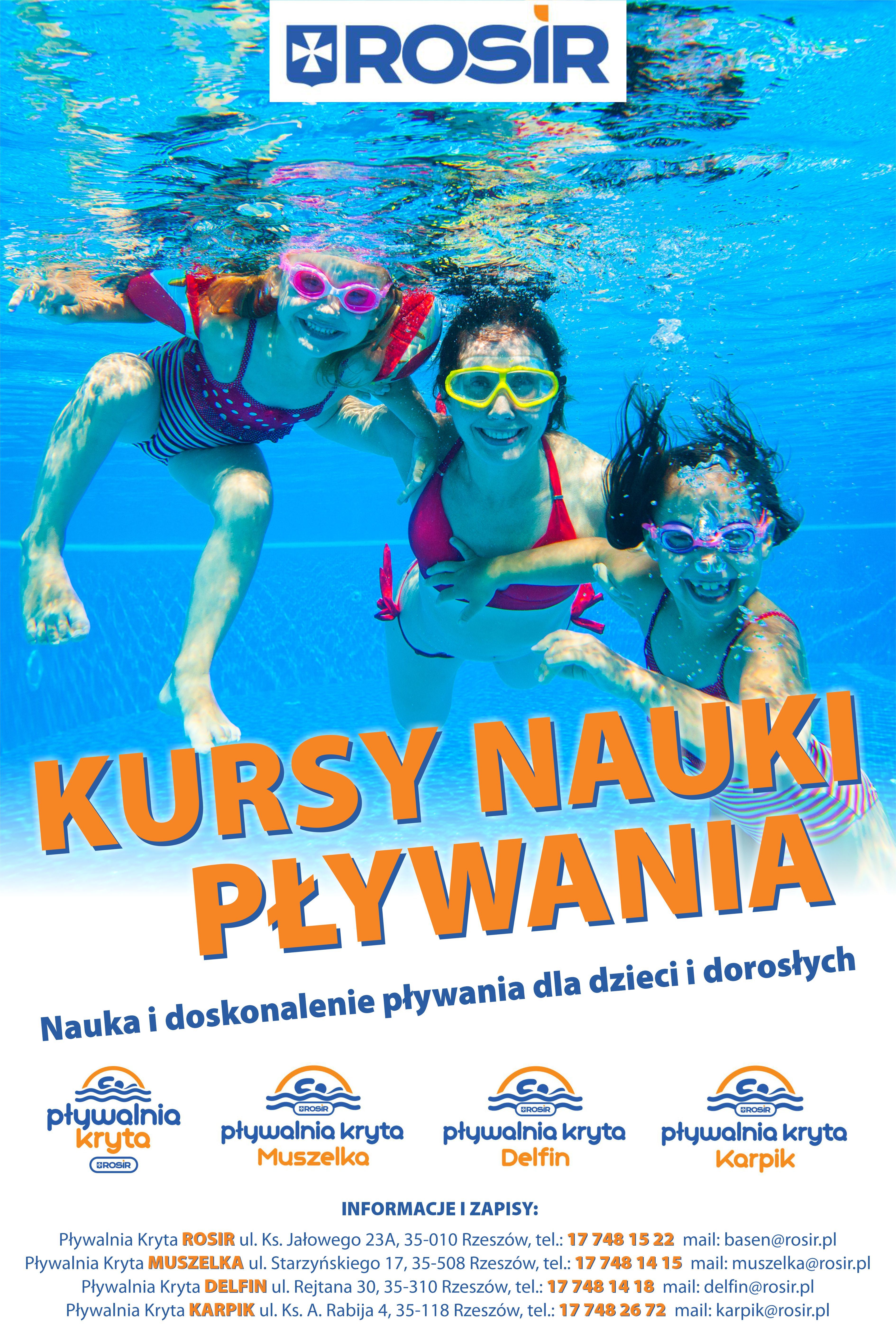Plakat Kurs pływania